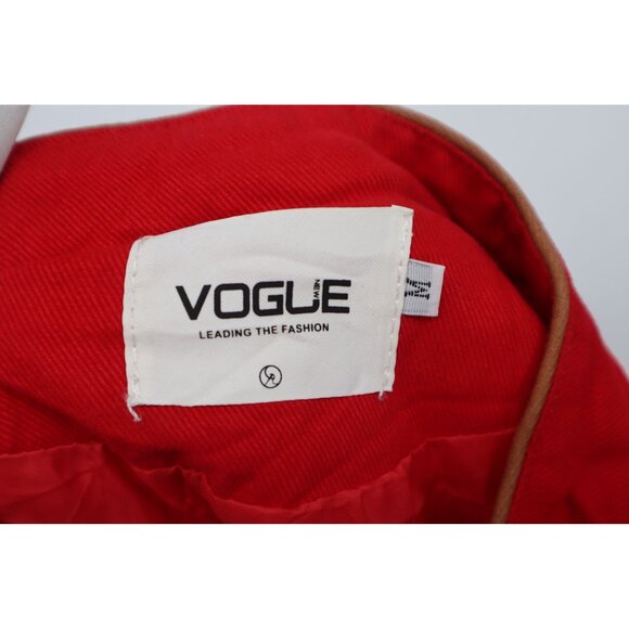 Vintage Vogue Looney Tunes Embroidered Red Bomber Jacket Medium - Picture 3 of 16